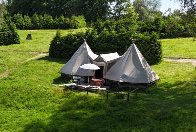 Hébergement en Tipi de 6 places au lac des Settons, Morvan